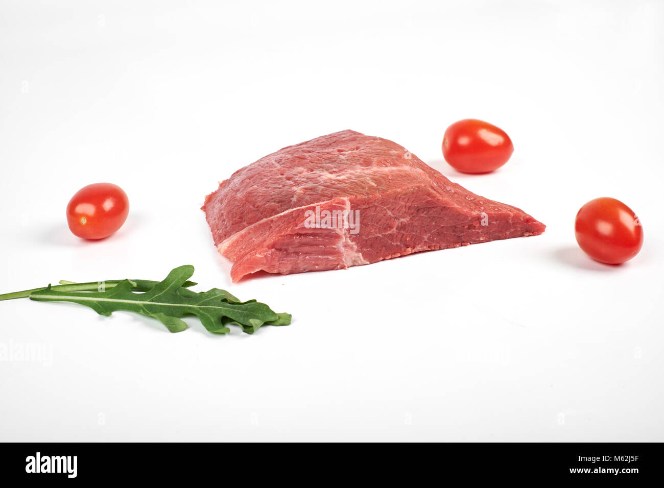 fresh raw beef isolated on white background Stock Photo - Alamy