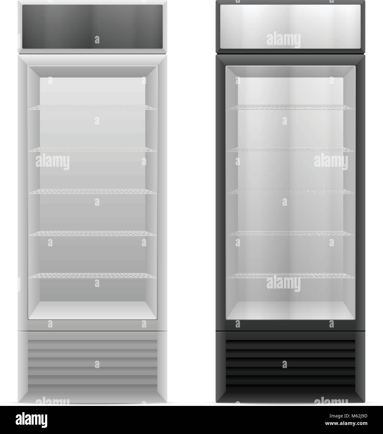 Empty fridge Stock Vector Images Alamy