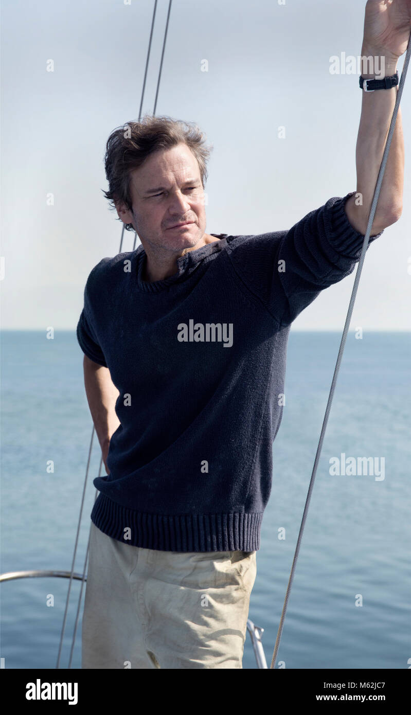 RELEASE DATE: 2018 TITLE: The Mercy STUDIO: Lionsgate DIRECTOR: James Marsh PLOT: Yachtsman Donald Crowhurst's disastrous attempt to win the 1968 Golden Globe Race ends up with him creating an outrageous account of traveling the world alone by sea. STARRING: COLIN FIRTH as Donald Crowhurst. (Credit Image: © Lionsgate/Entertainment Pictures) Stock Photo