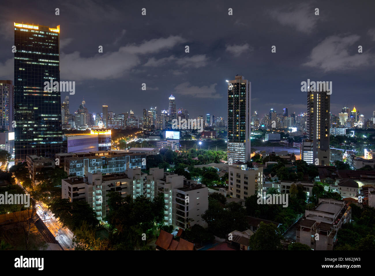 Sathorn district, Bangkok. Stock Photo