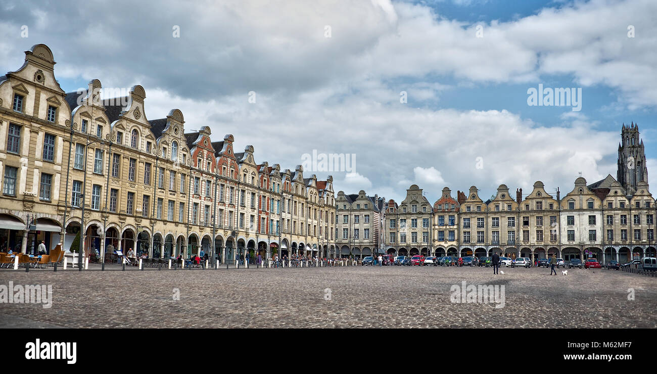 Place des Heros, Arras, North of France Stock Photo