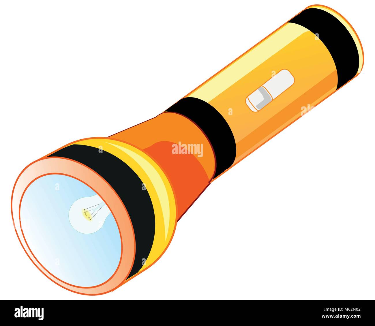 Flashlight on battery Stock Vector Image & Art Alamy