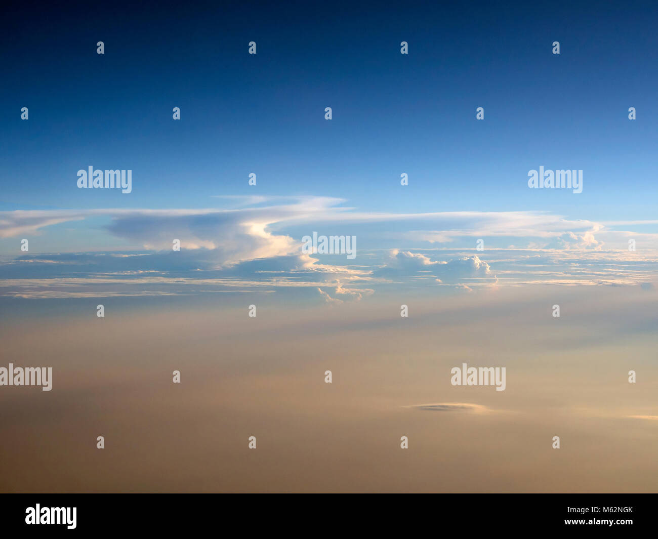 Aerial view of sunset sky Stock Photo - Alamy