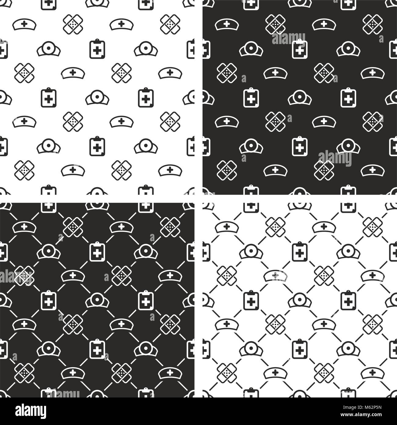 Hospital Seamless Pattern Set Stock Vector Image & Art - Alamy