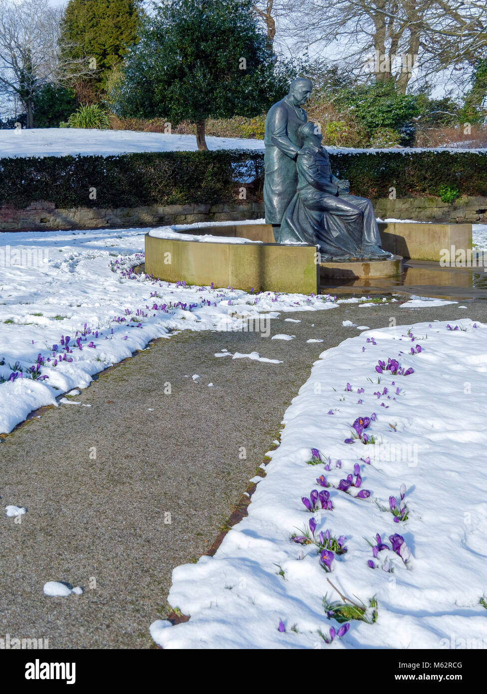 EAST GRINSTEAD, WEST SUSSEX/UK FEBRUARY 27 McIndoe Memorial in East