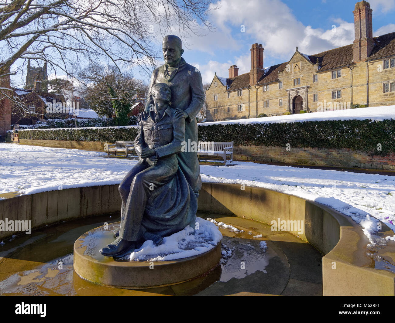 EAST GRINSTEAD, WEST SUSSEX/UK FEBRUARY 27 McIndoe Memorial in East