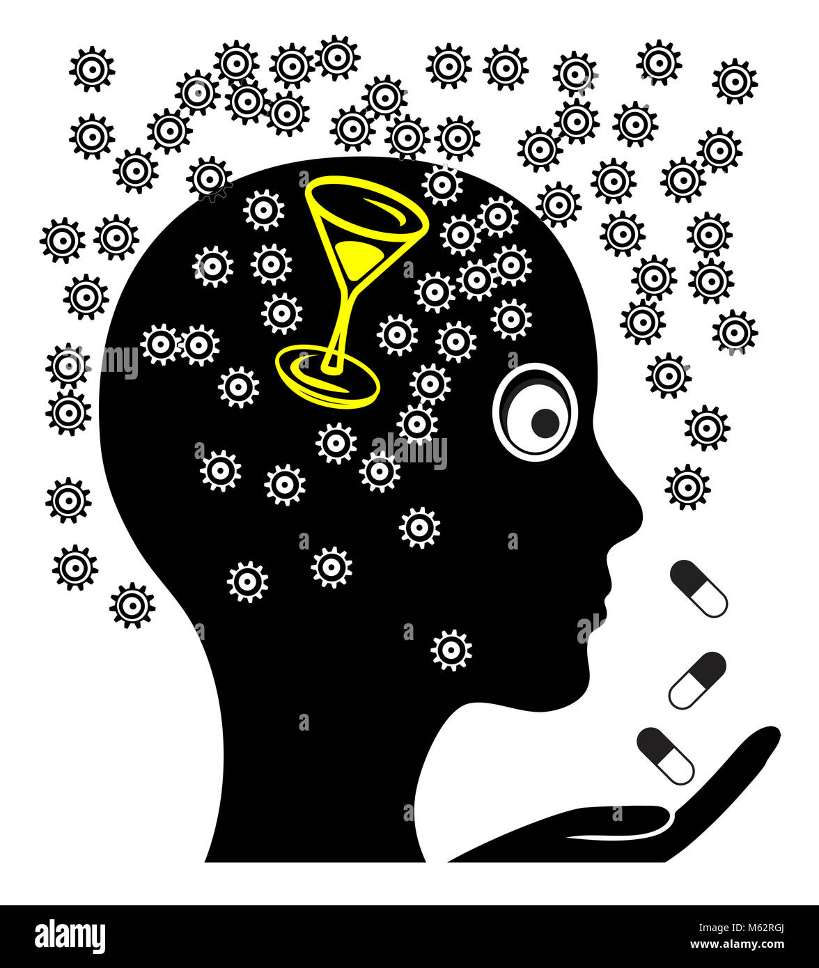 Treatment of headache after alcohol abuse Stock Photo Alamy