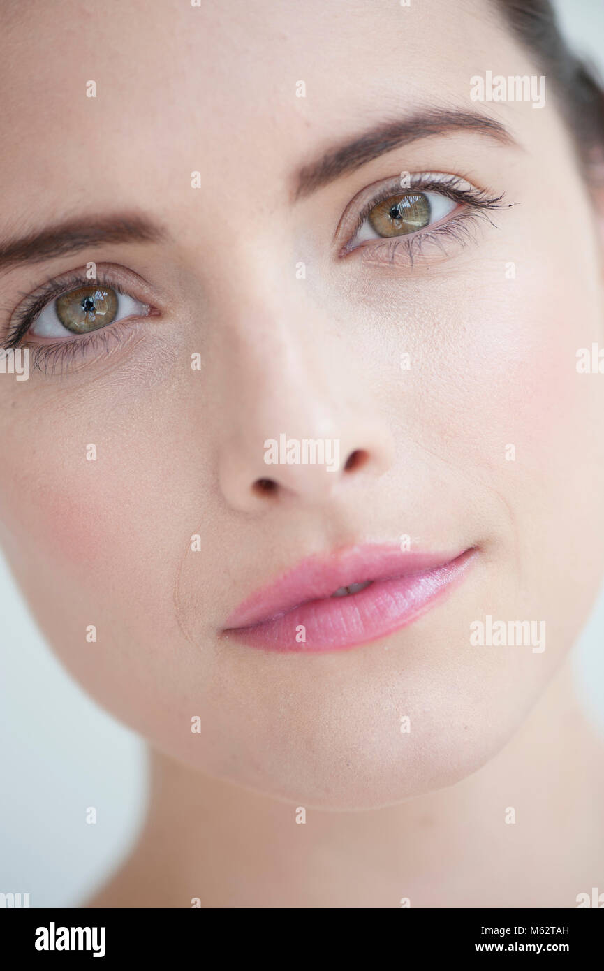 Cropped woman's face Stock Photo
