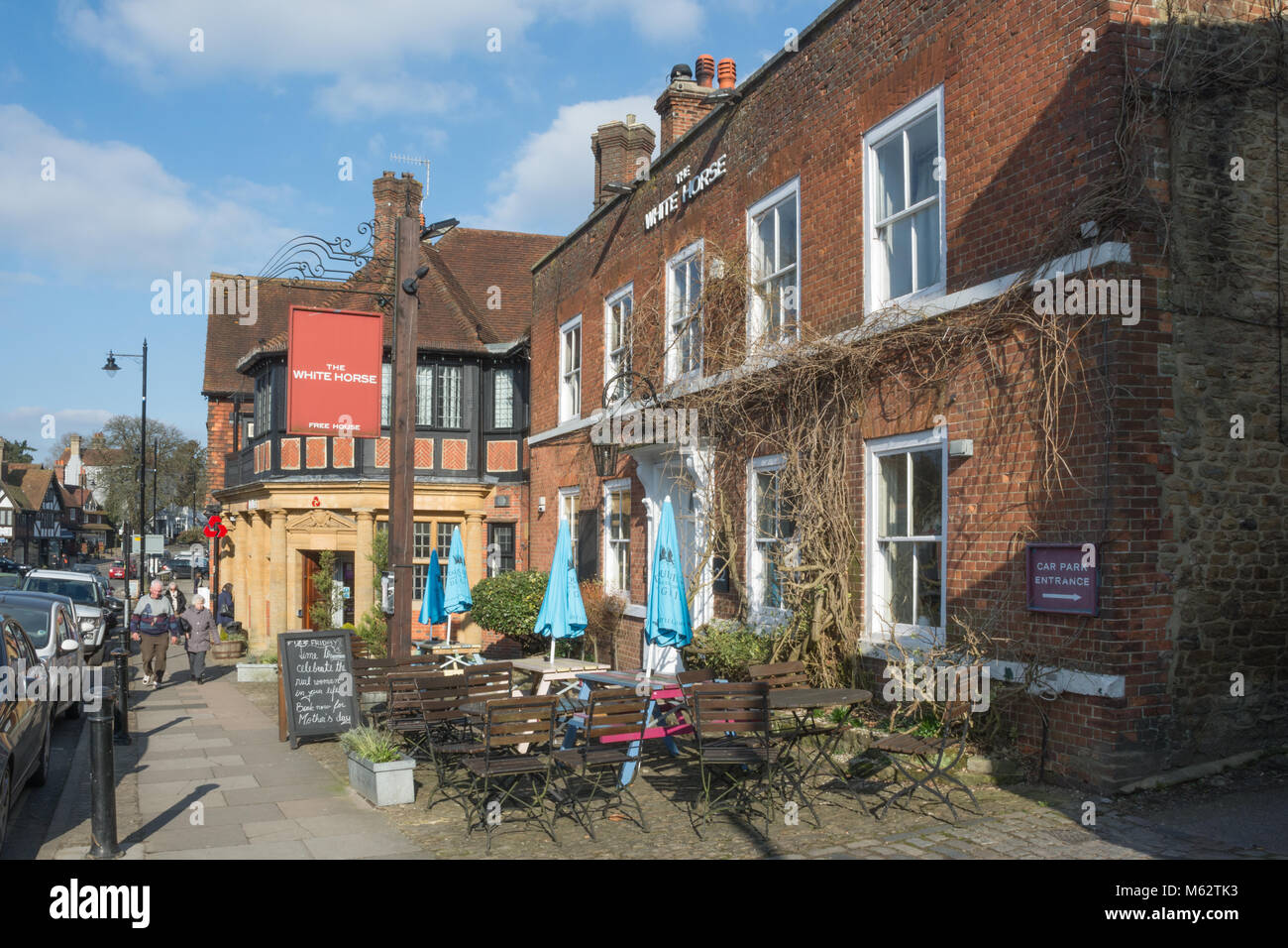 The High Street in Haslemere town centre, Surrey, UK Stock Photo