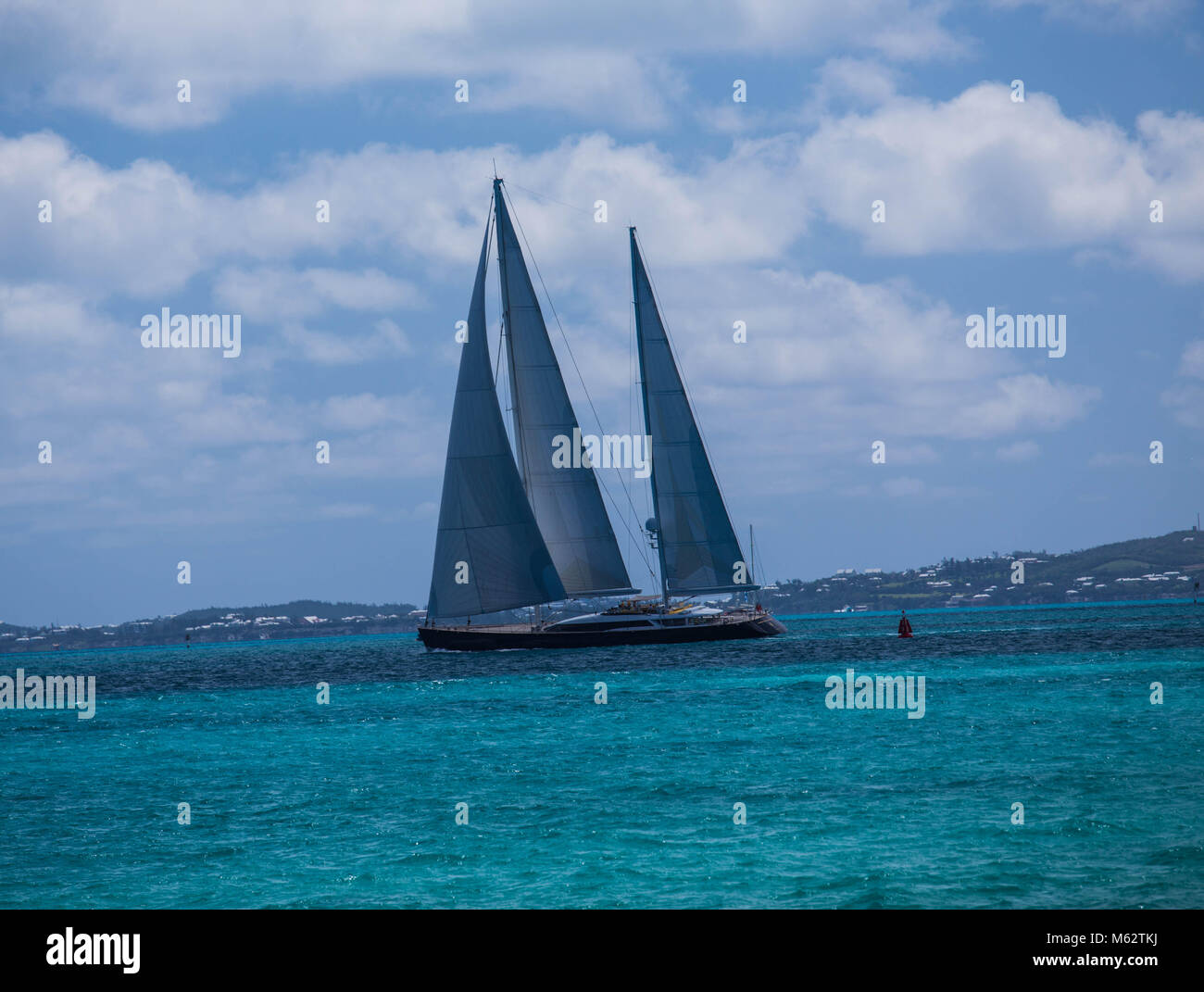 Yachts in Bermuda Stock Photo