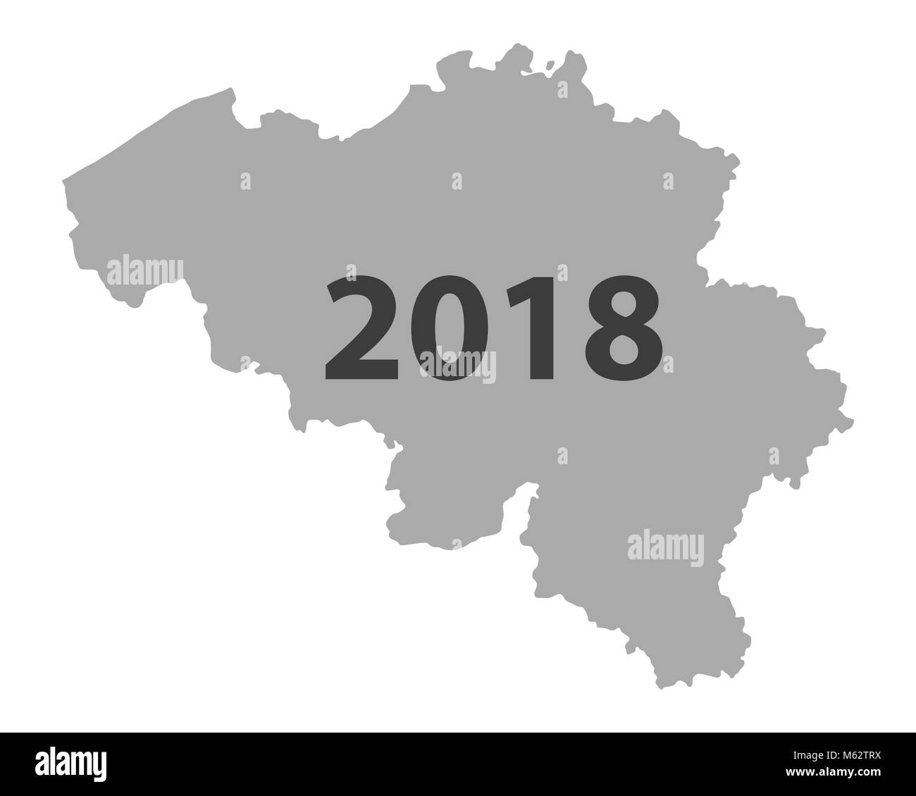 Map of Belgium 2018 Stock Photo Alamy
