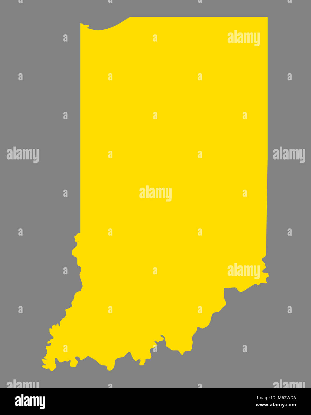 Map of Indiana Stock Photo Alamy