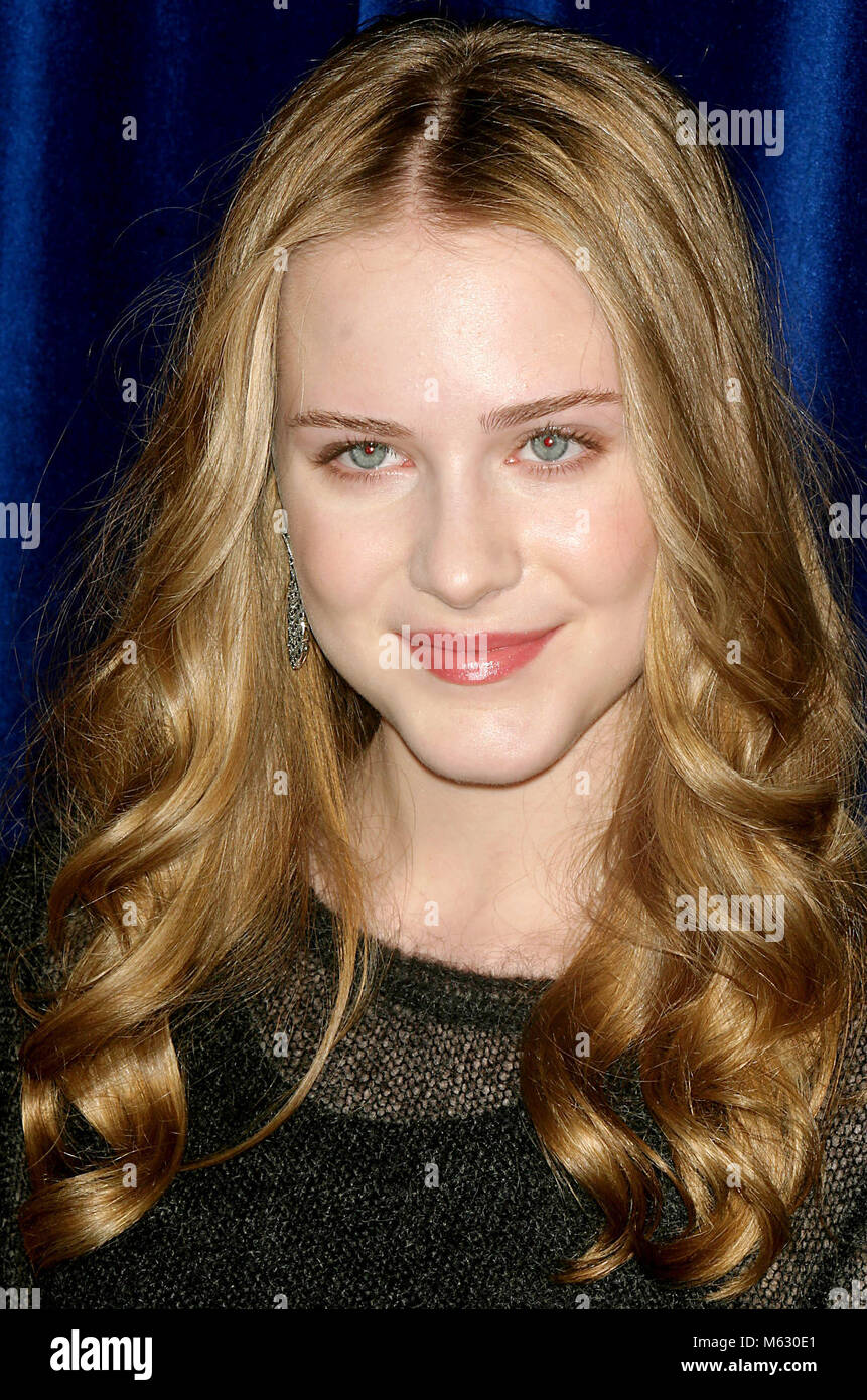New York City 2003 FILE PHOTO EVAN RACHEL WOOD Photo By John Barrett ...