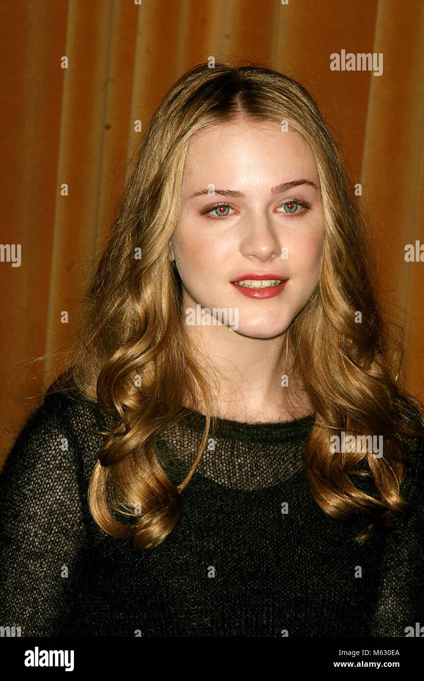 New York City 2003 FILE PHOTO EVAN RACHEL WOOD Photo By John Barrett ...