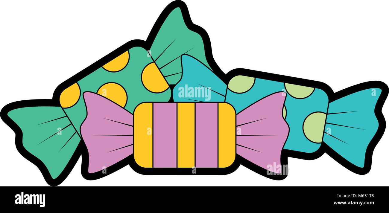 sweet candies isolated icon vector illustration design Stock Vector ...