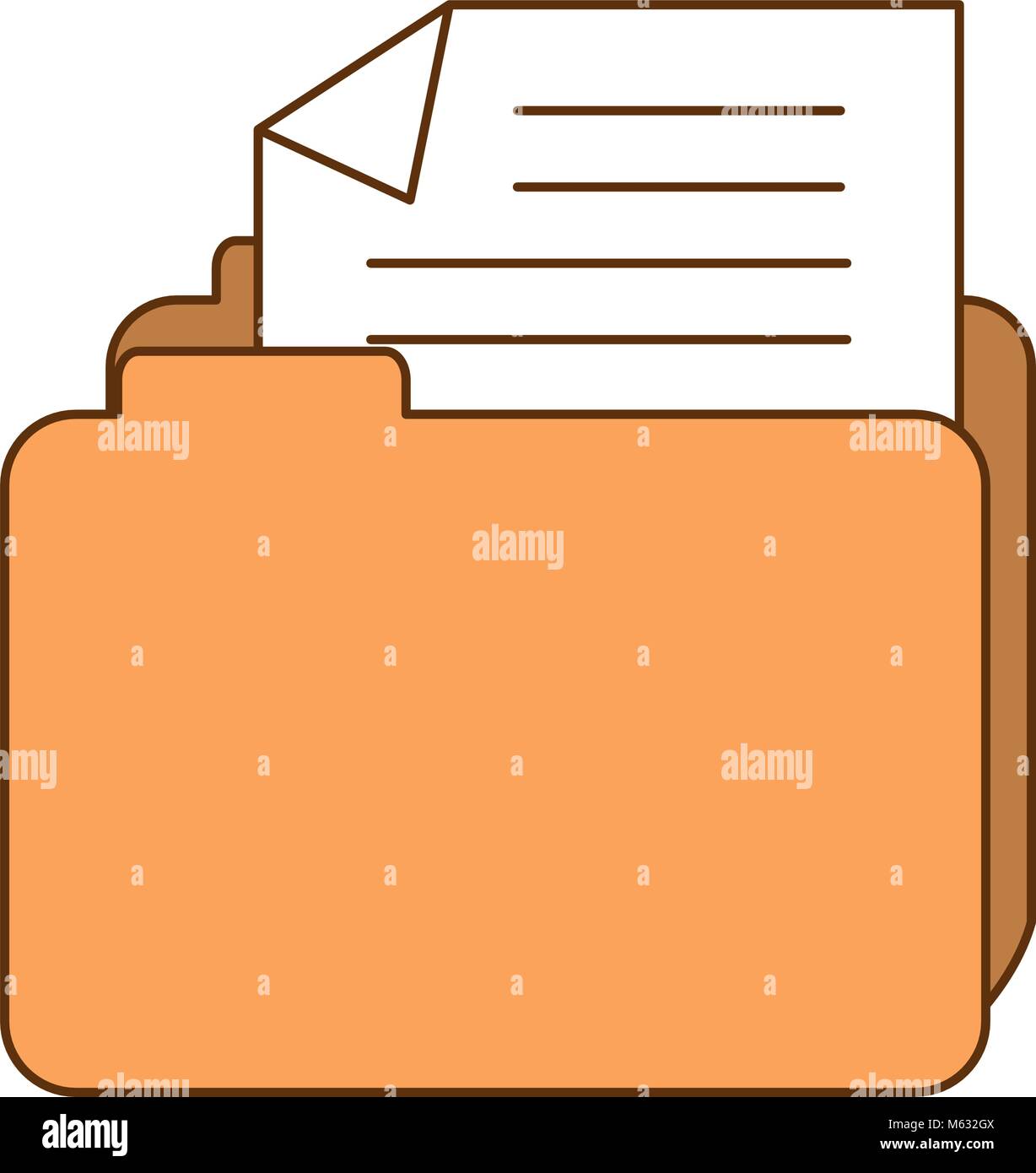 file folder isolated icon Stock Vector Image & Art - Alamy