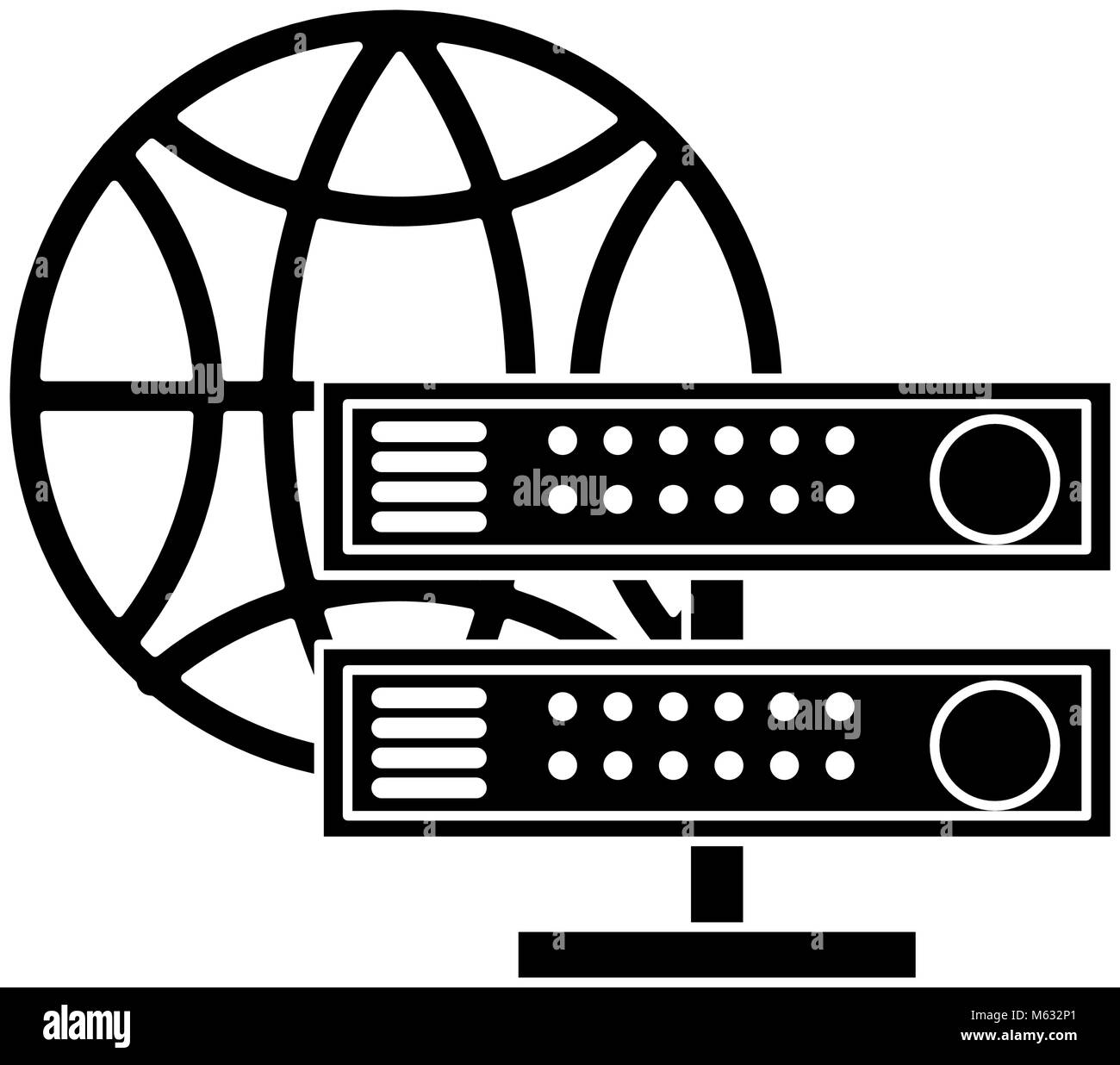 Global sphere data center hi-res stock photography and images - Alamy