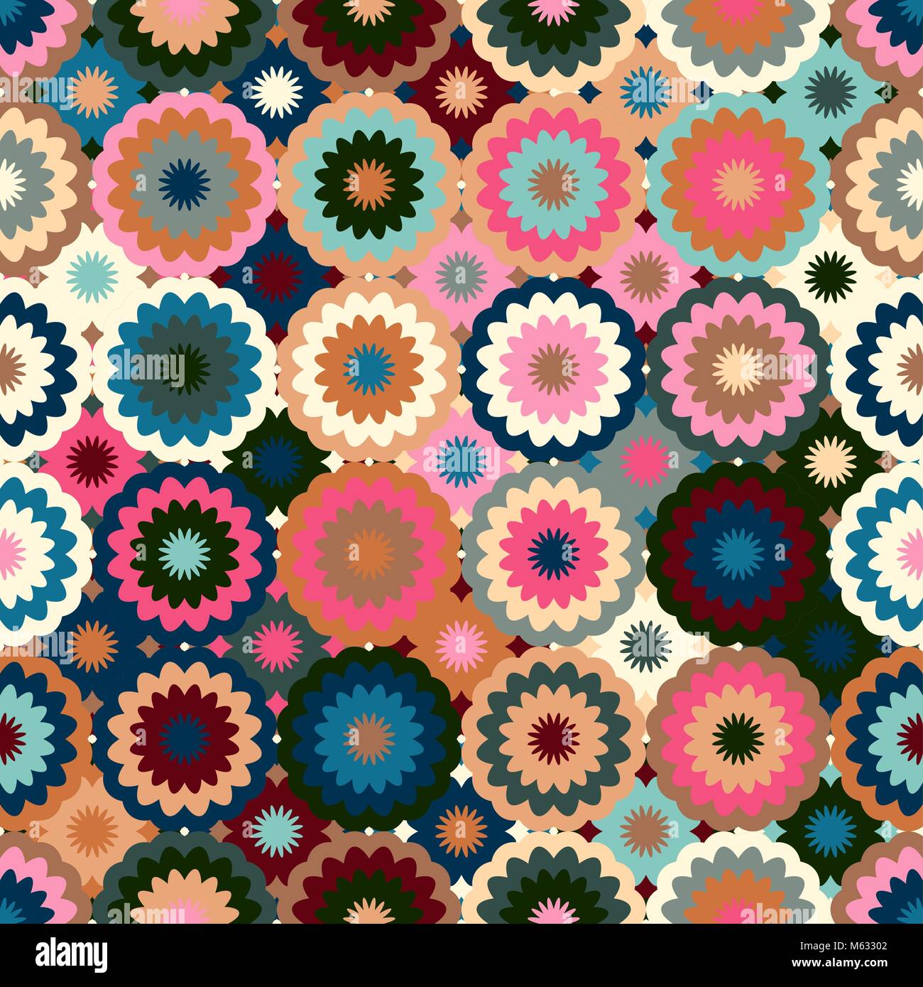 Abstract vector tribal ethnic background seamless pattern Stock Vector ...