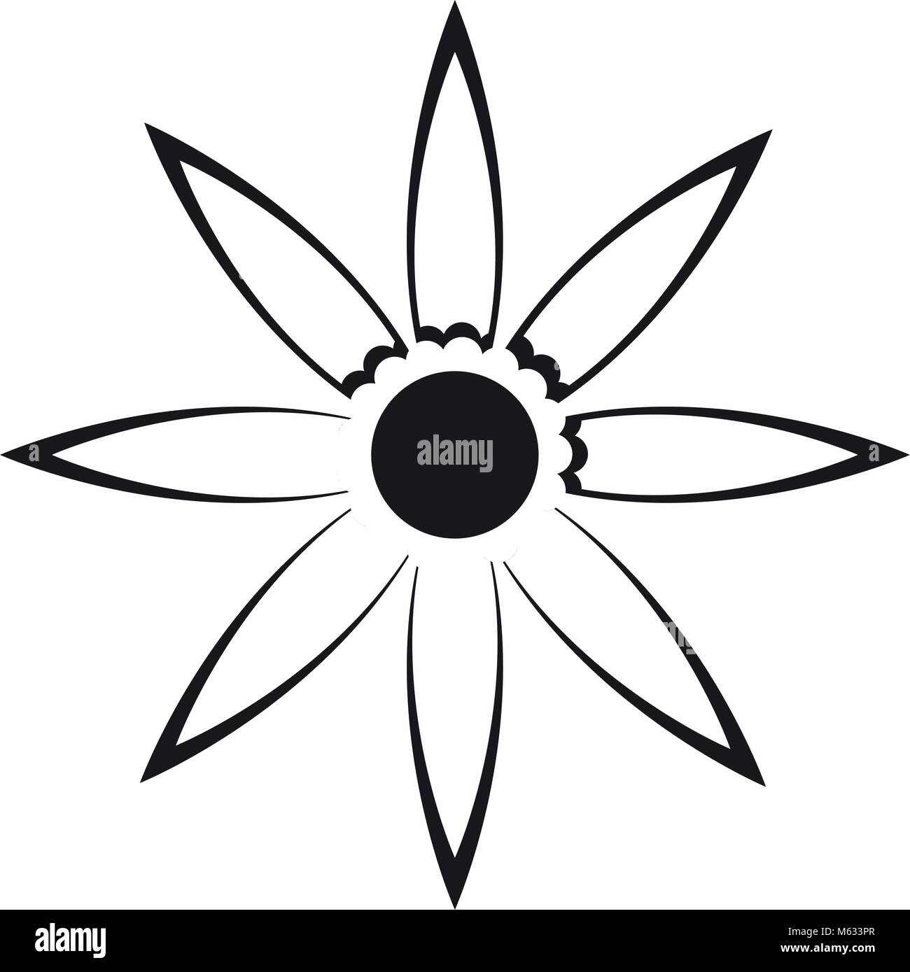 Cute flower icon Stock Vector Image & Art - Alamy
