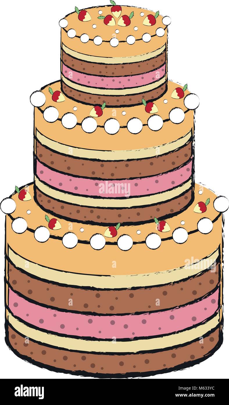 Detailed cake icon Stock Vector Image & Art - Alamy
