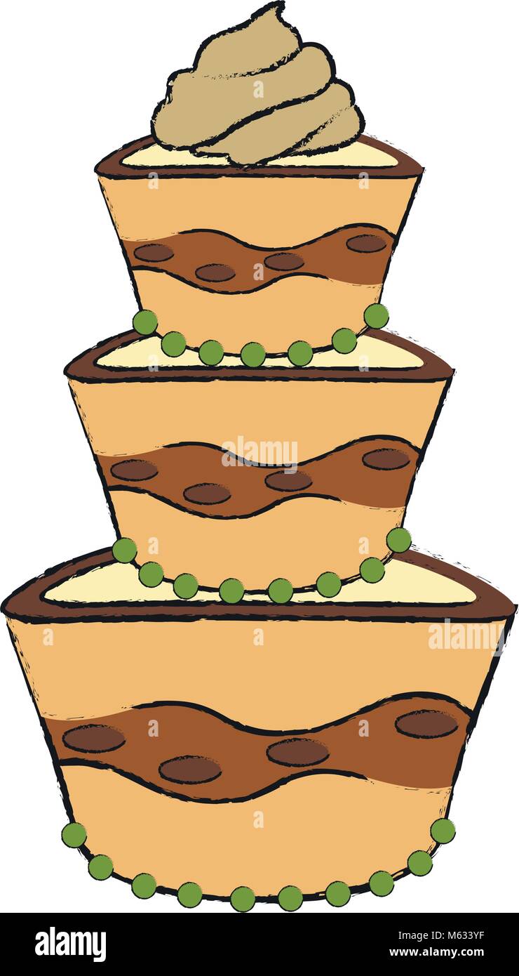 Detailed cake icon Stock Vector Image & Art - Alamy