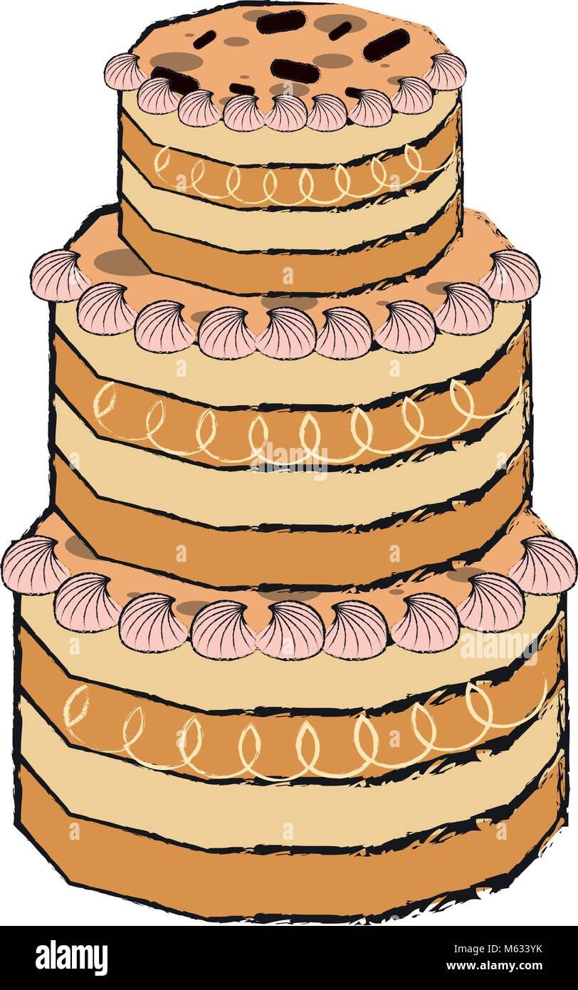 Detailed cake icon Stock Vector Image & Art - Alamy
