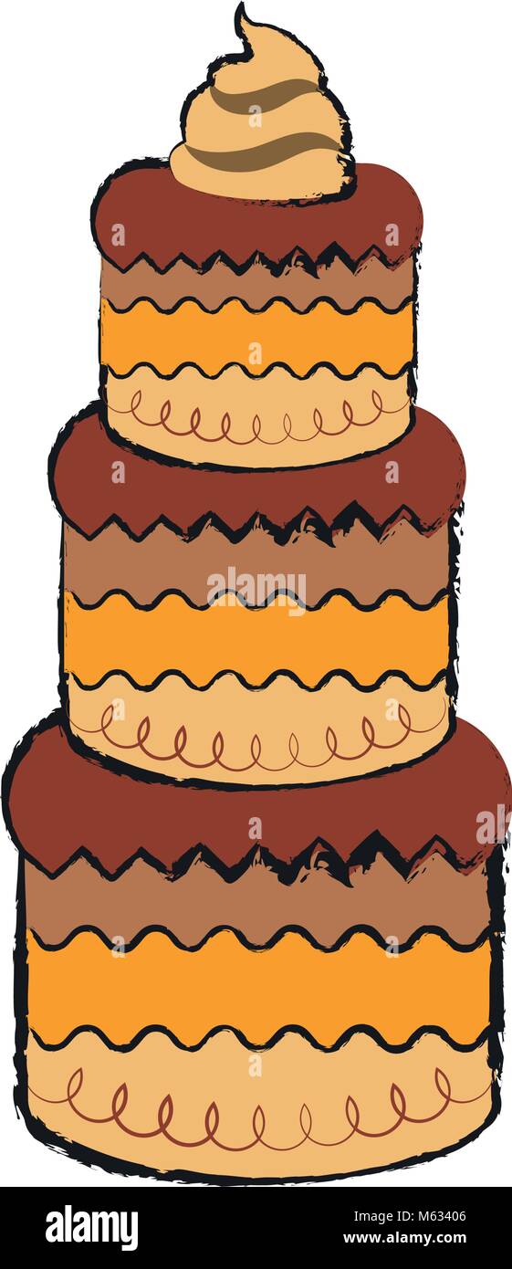 Detailed cake icon Stock Vector Image & Art - Alamy