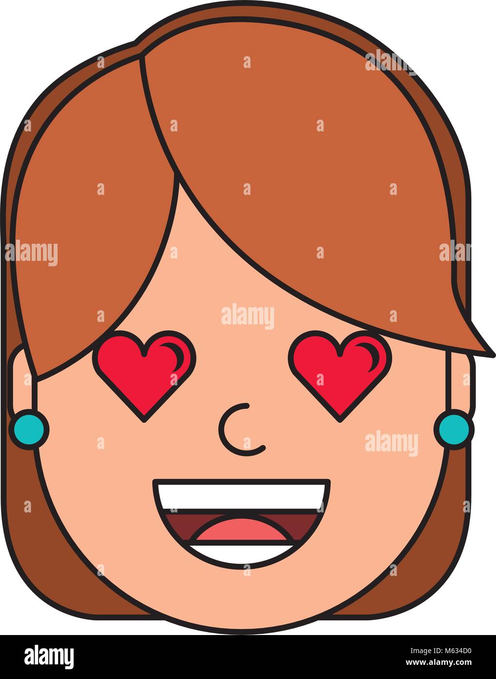 lovely young woman avatar character Stock Vector Image & Art - Alamy