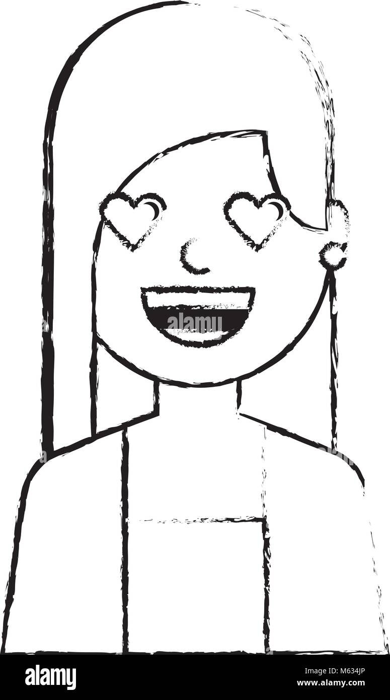 lovely young woman avatar character Stock Vector Image & Art - Alamy
