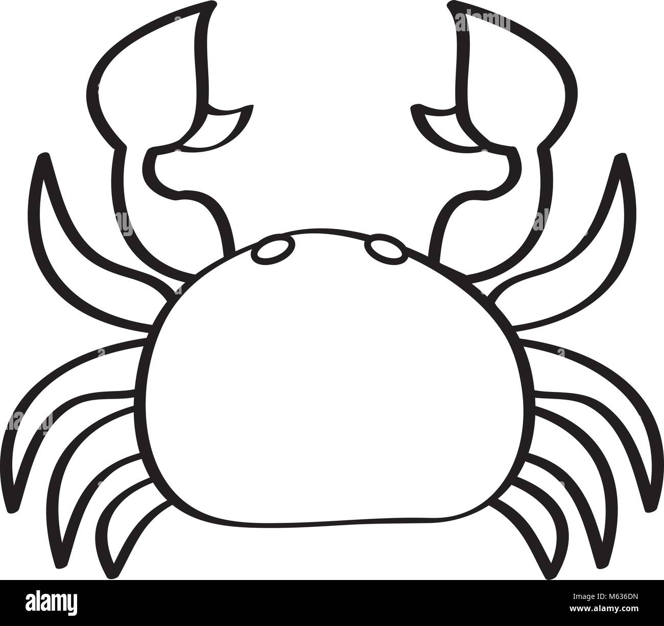 Sea Wild Life Crab Marine Animal Image Stock Vector Image Art Alamy