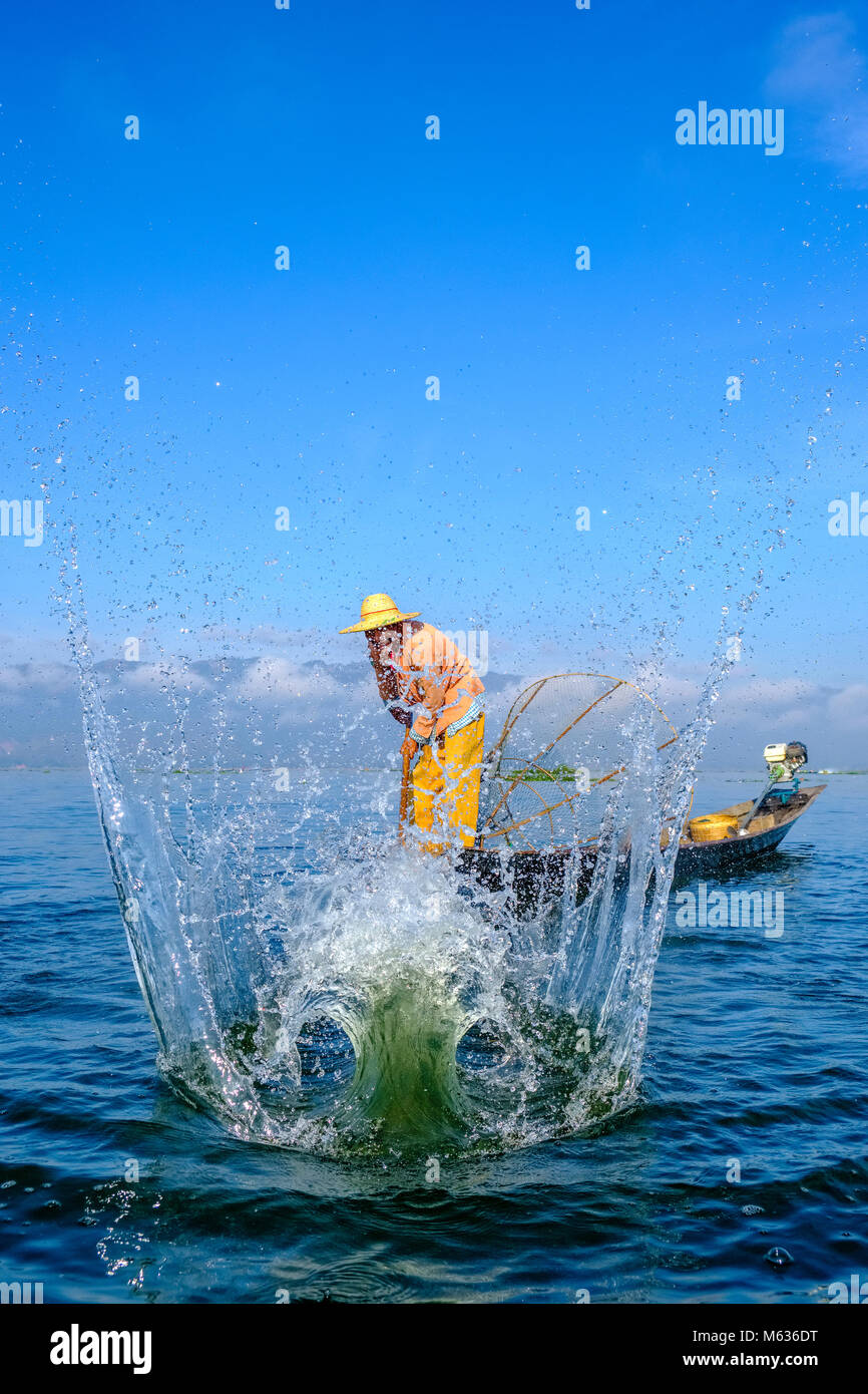 Pole fishing boat hi-res stock photography and images - Alamy