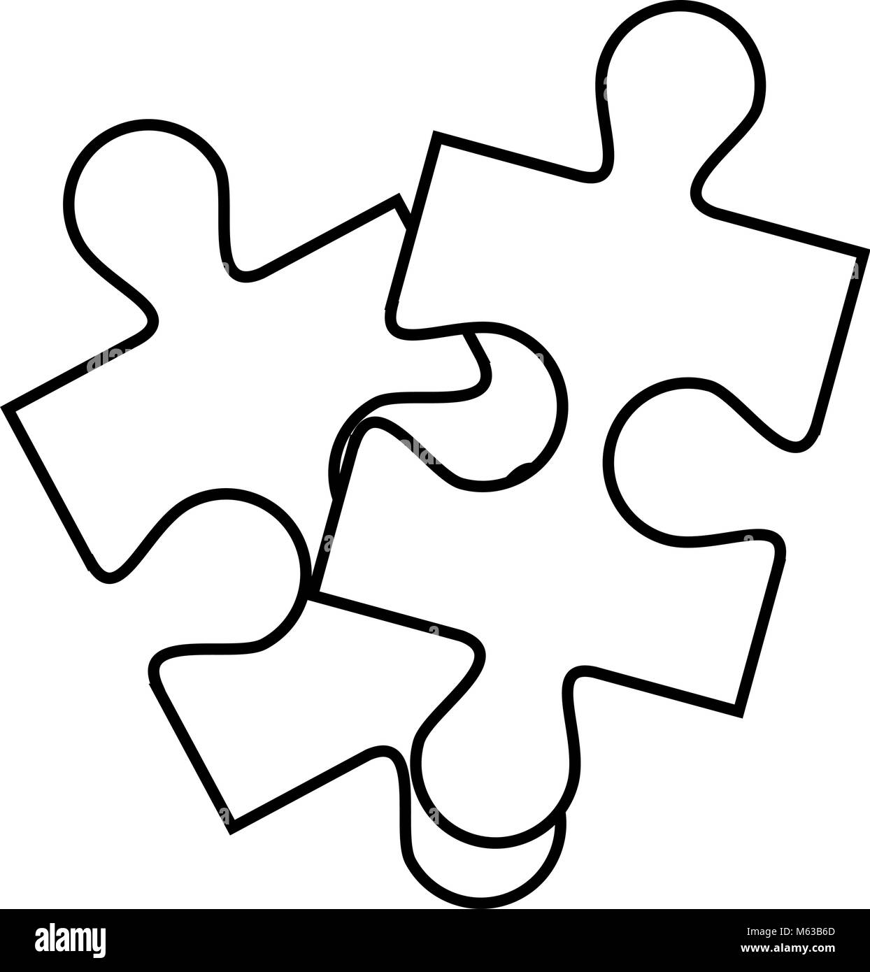 jigsaw puzzles icon over white background vector illustration Stock ...