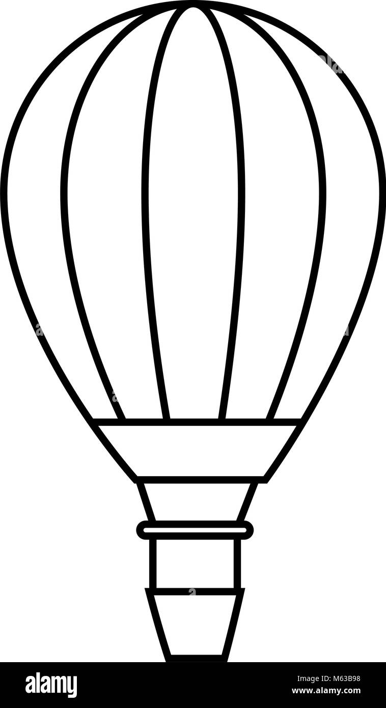 air balloon icon over white background vector illustration Stock Vector ...