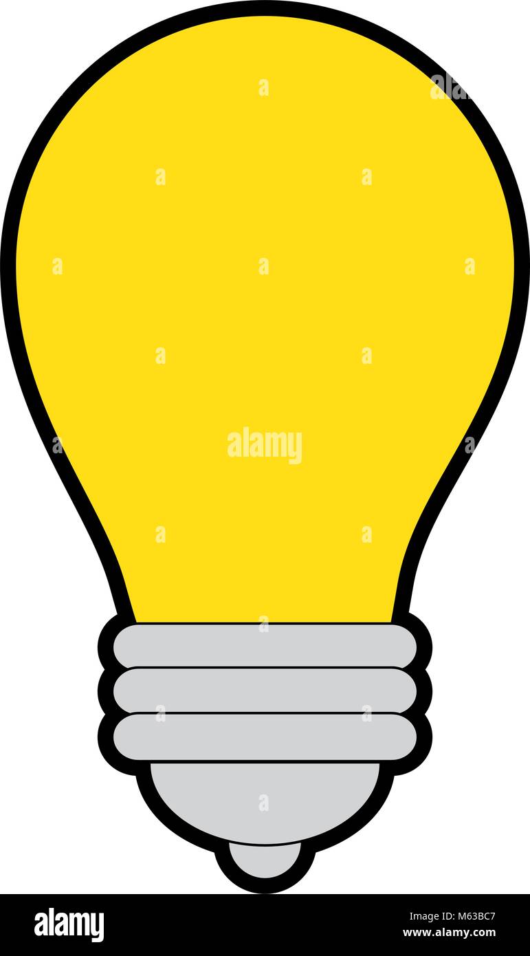 light bulb icon over white background vector illustration Stock Vector ...