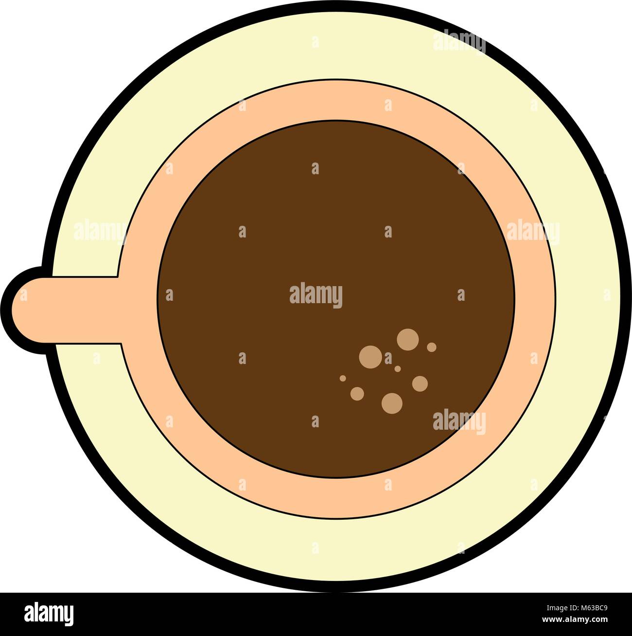 coffee mug icon over white background vector illustration Stock Vector ...