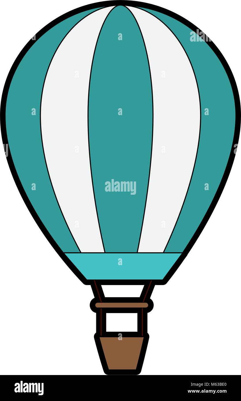 air balloon icon over white background vector illustration Stock Vector ...