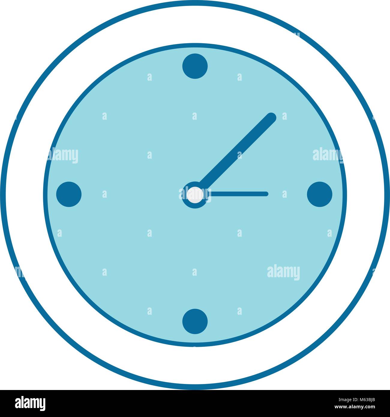 clock icon over white background vector illustration Stock Vector Image ...