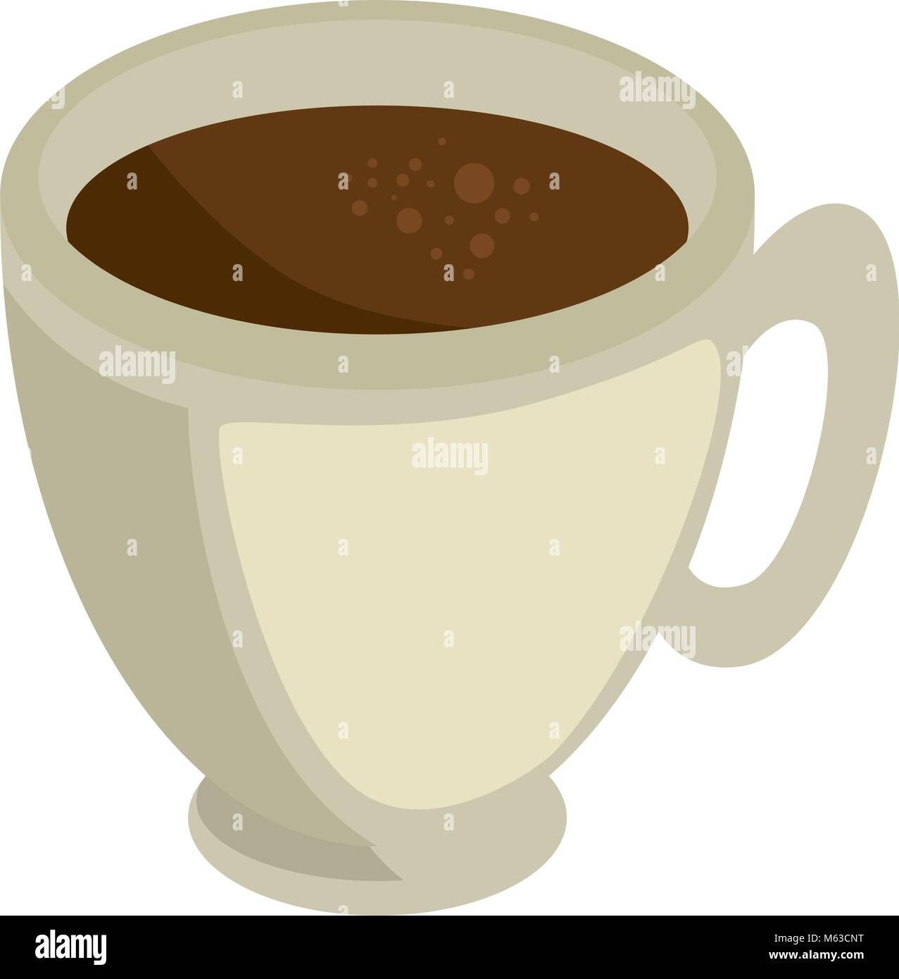 coffee mug icon over white background vector illustration Stock Vector ...