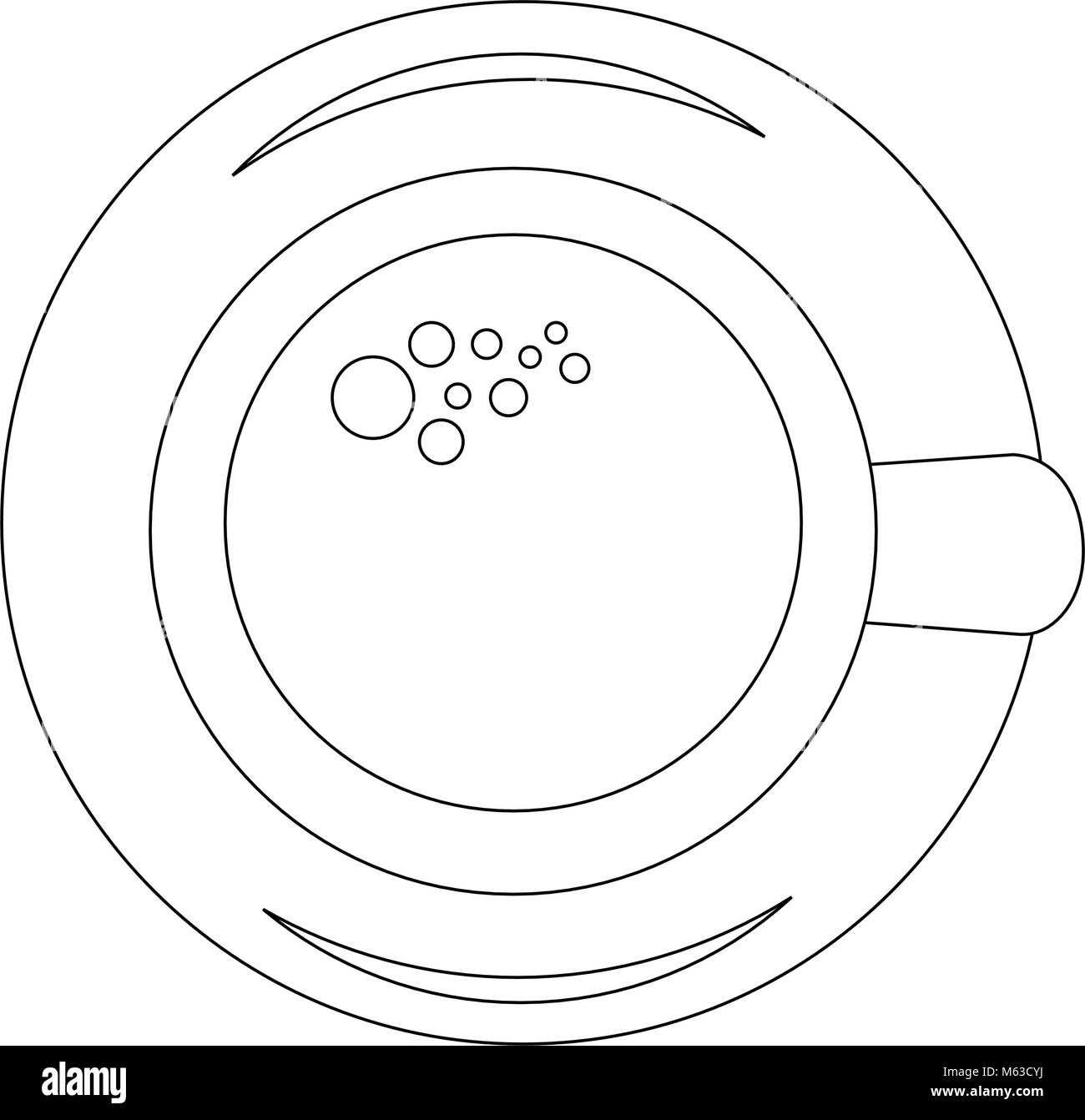 coffee mug icon over white background vector illustration Stock Vector ...