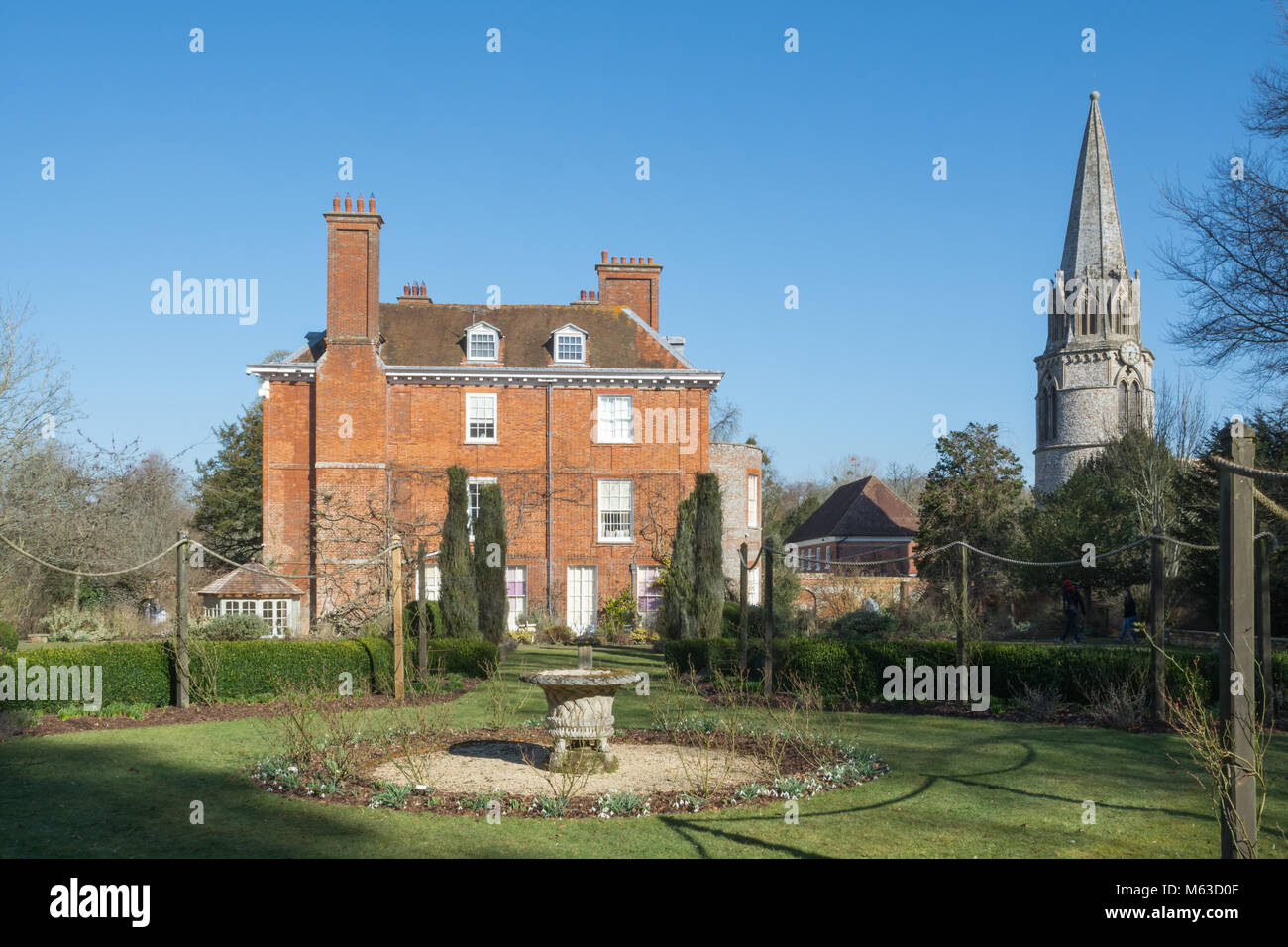 Welford Park country house, garden and the church of welford st