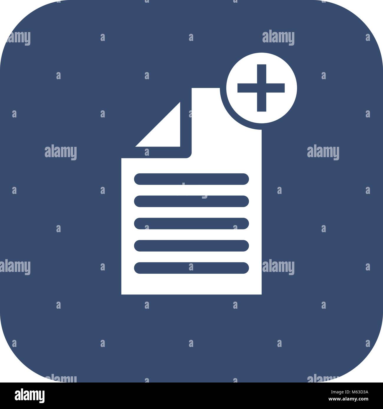 -Create document- icon. Flat design Stock Vector