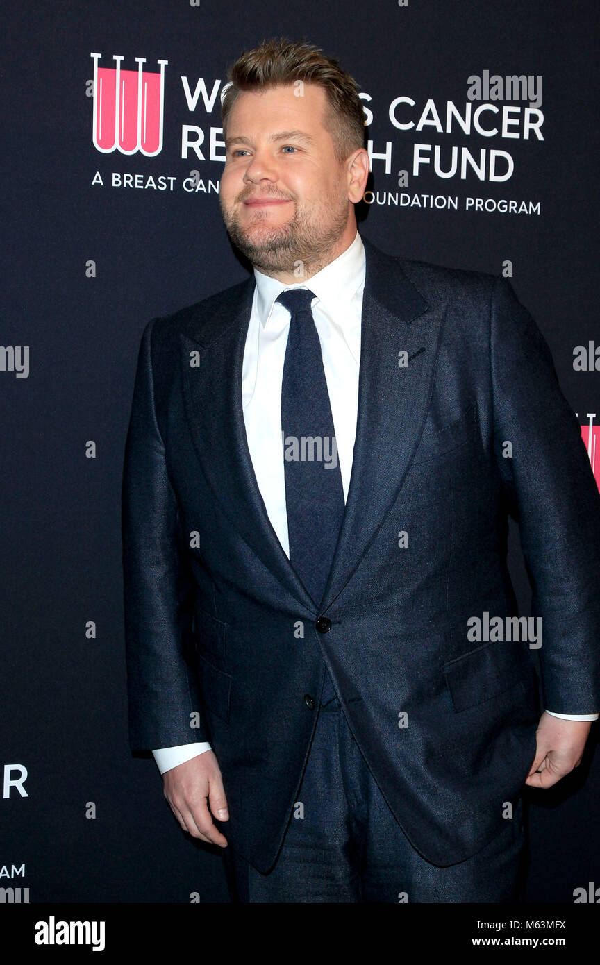 James Corden attending 'The Women's Cancer Research Fund's an Unforgettable Evening' Benefit Gala at Beverly Wilshire Four Seasons Hotel on February 27, 2018 in Beverly Hills, California. Stock Photo