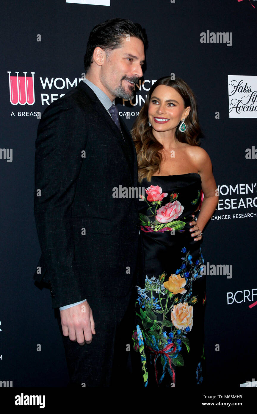 Joe Manganiello and his wife Sofía Vergara attending 'The Women's Cancer Research Fund's an Unforgettable Evening' Benefit Gala at Beverly Wilshire Four Seasons Hotel on February 27, 2018 in Beverly Hills, California. Stock Photo