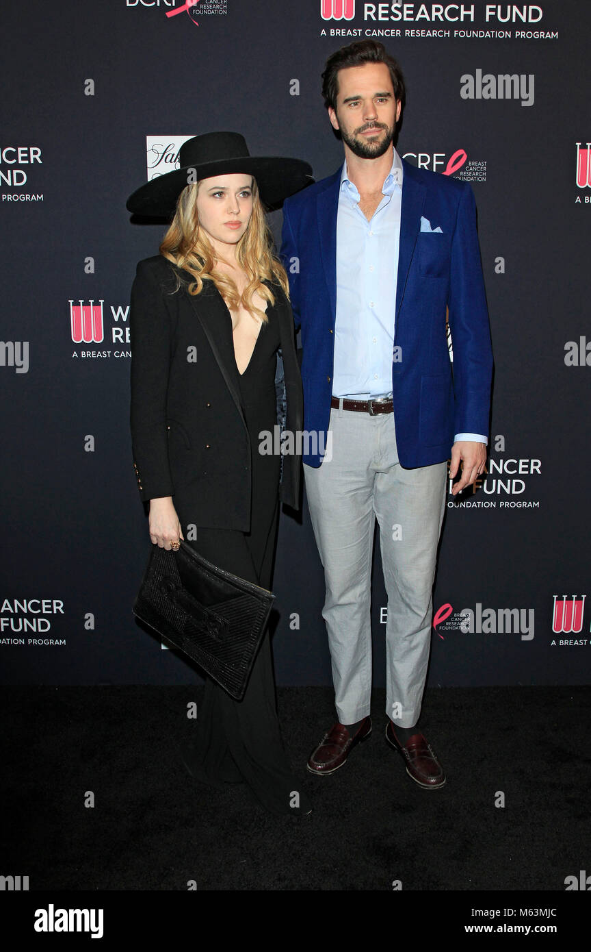 Majandra Delfino and her husband David Walton attending 'The Women's Cancer Research Fund's an Unforgettable Evening' Benefit Gala at Beverly Wilshire Four Seasons Hotel on February 27, 2018 in Beverly Hills, California. Stock Photo