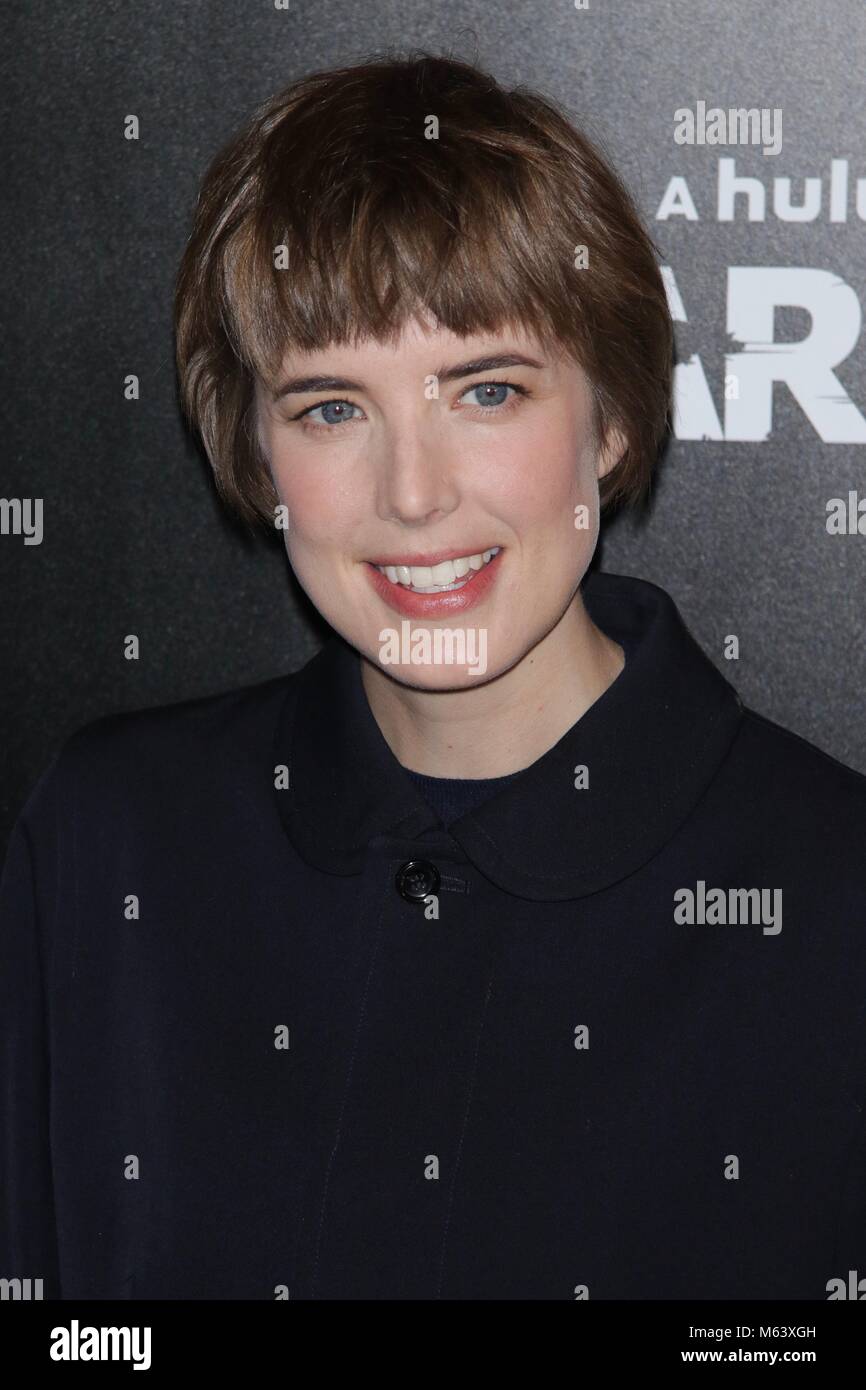 New York, NY, USA. 28th Feb, 2018. Agyness Deyn at Hulu's Hard Sun New York Premiere at Regal Union Square on February 28, 2018 in New York City. Credit: Diego Corredor/Media Punch/Alamy Live News Stock Photo