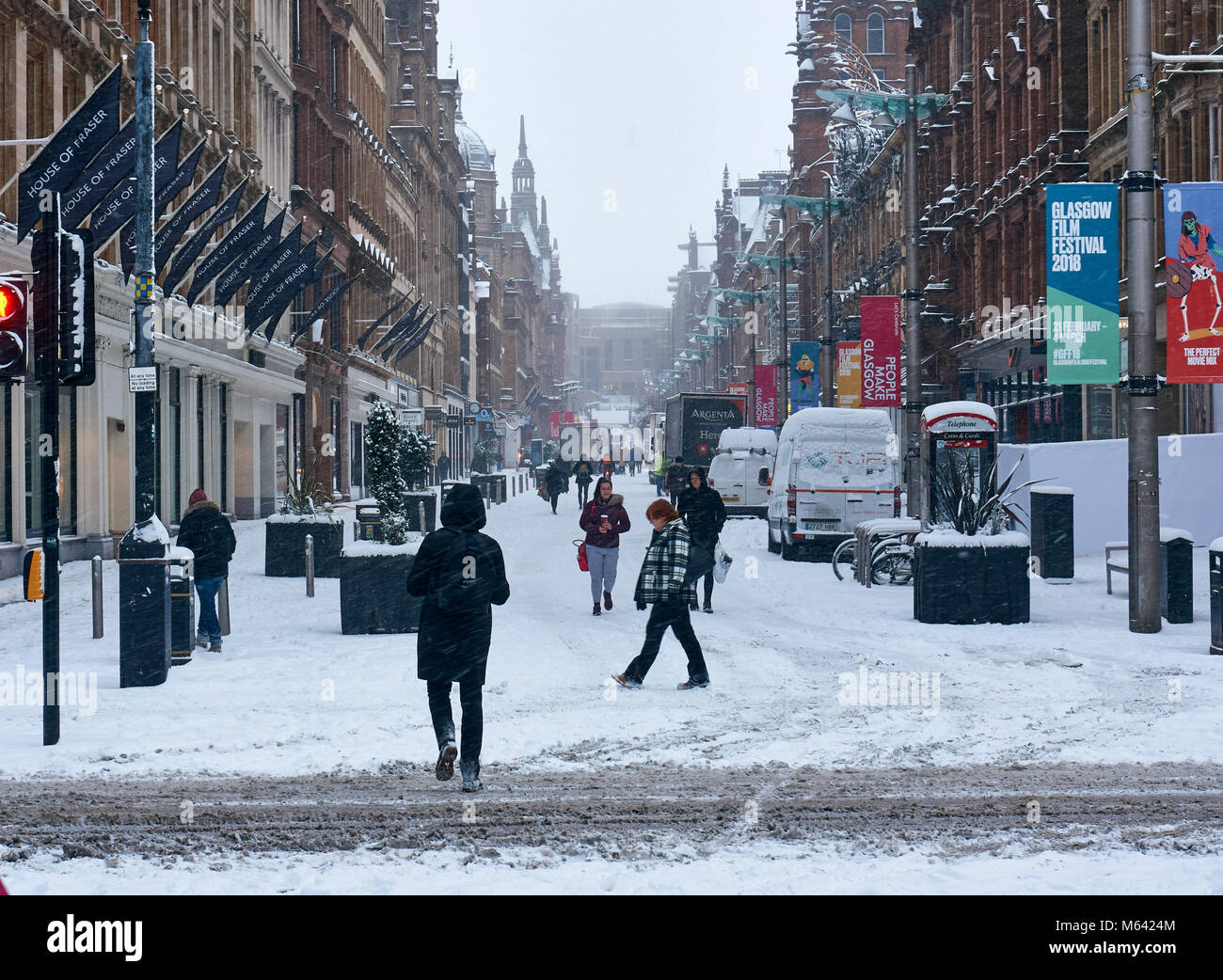 Glasgow city centre snow hires stock photography and images Alamy