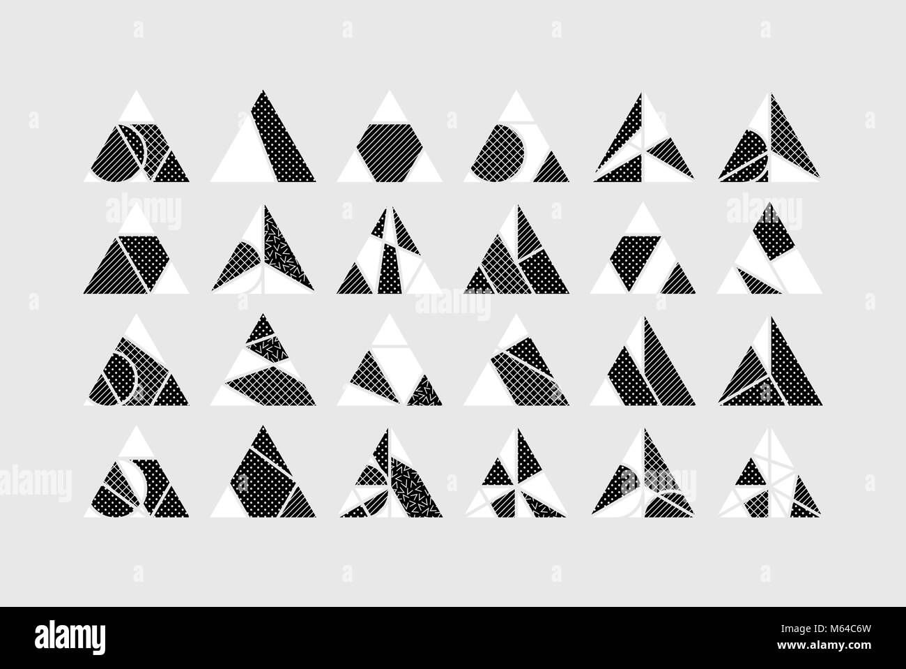 Triangle Vector design elements set Stock Vector Image & Art - Alamy