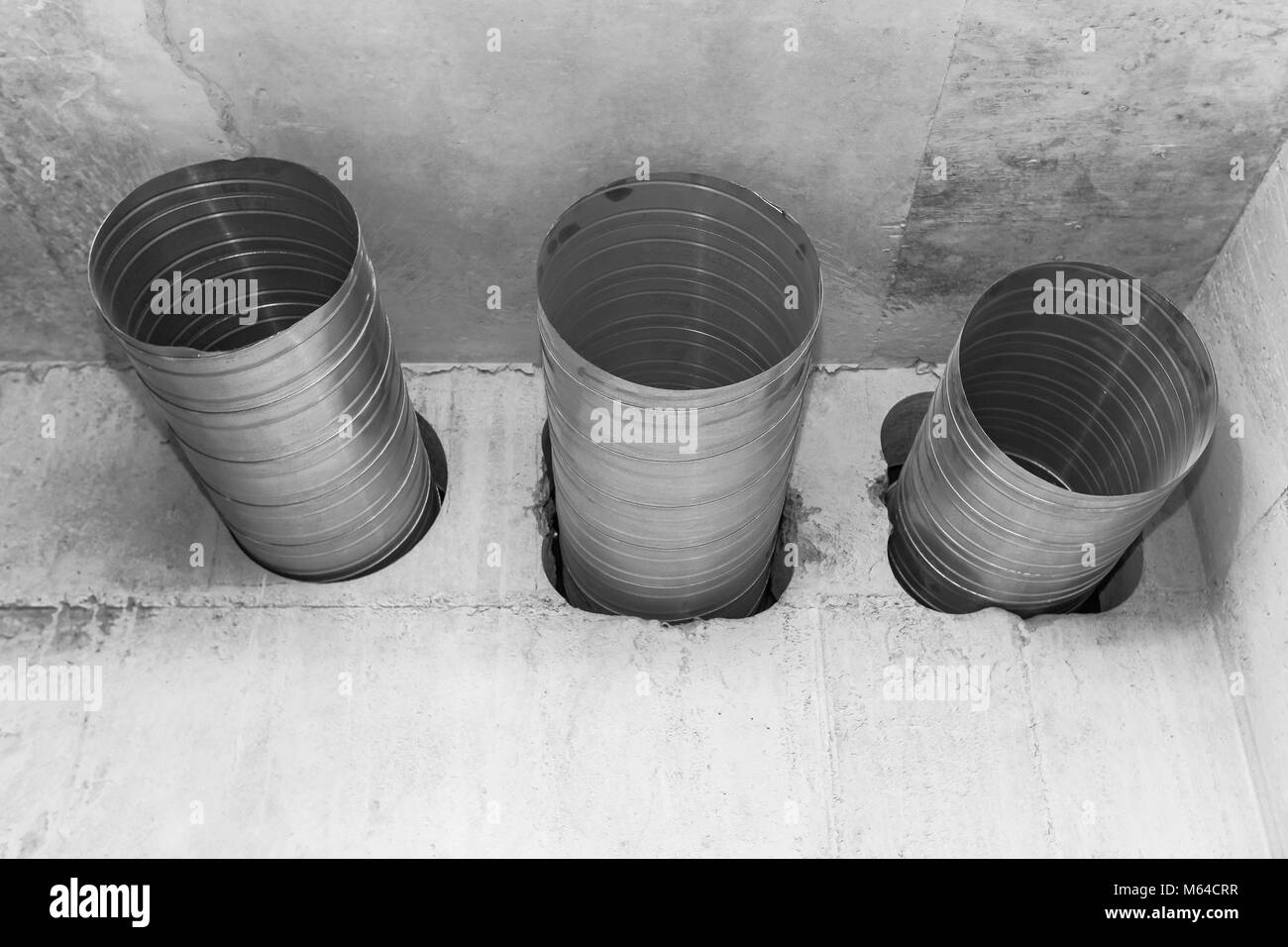 Ventilation ducts. many of the same bent metal components the air duct