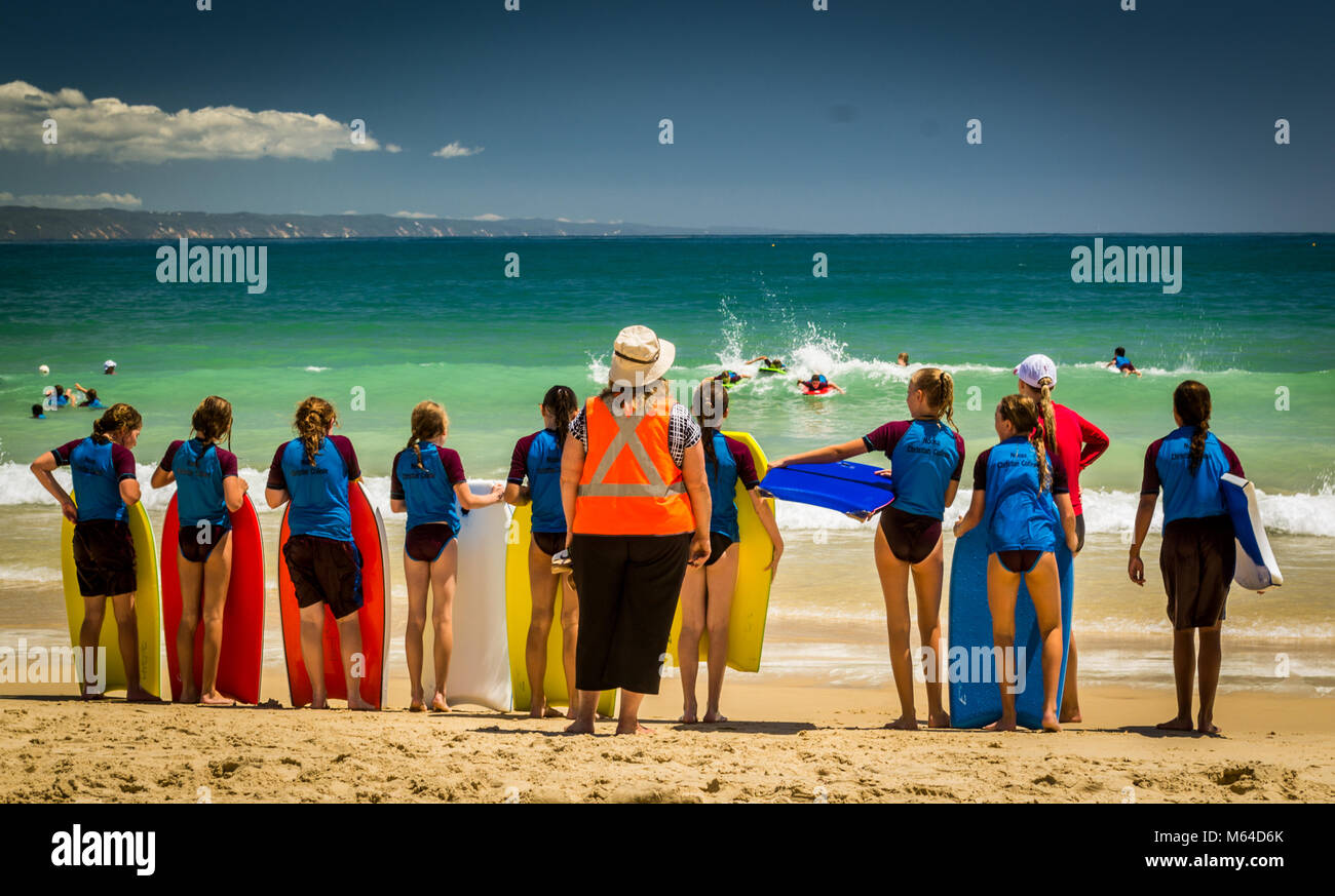 Australian kids surfing hi-res stock photography and images - Alamy