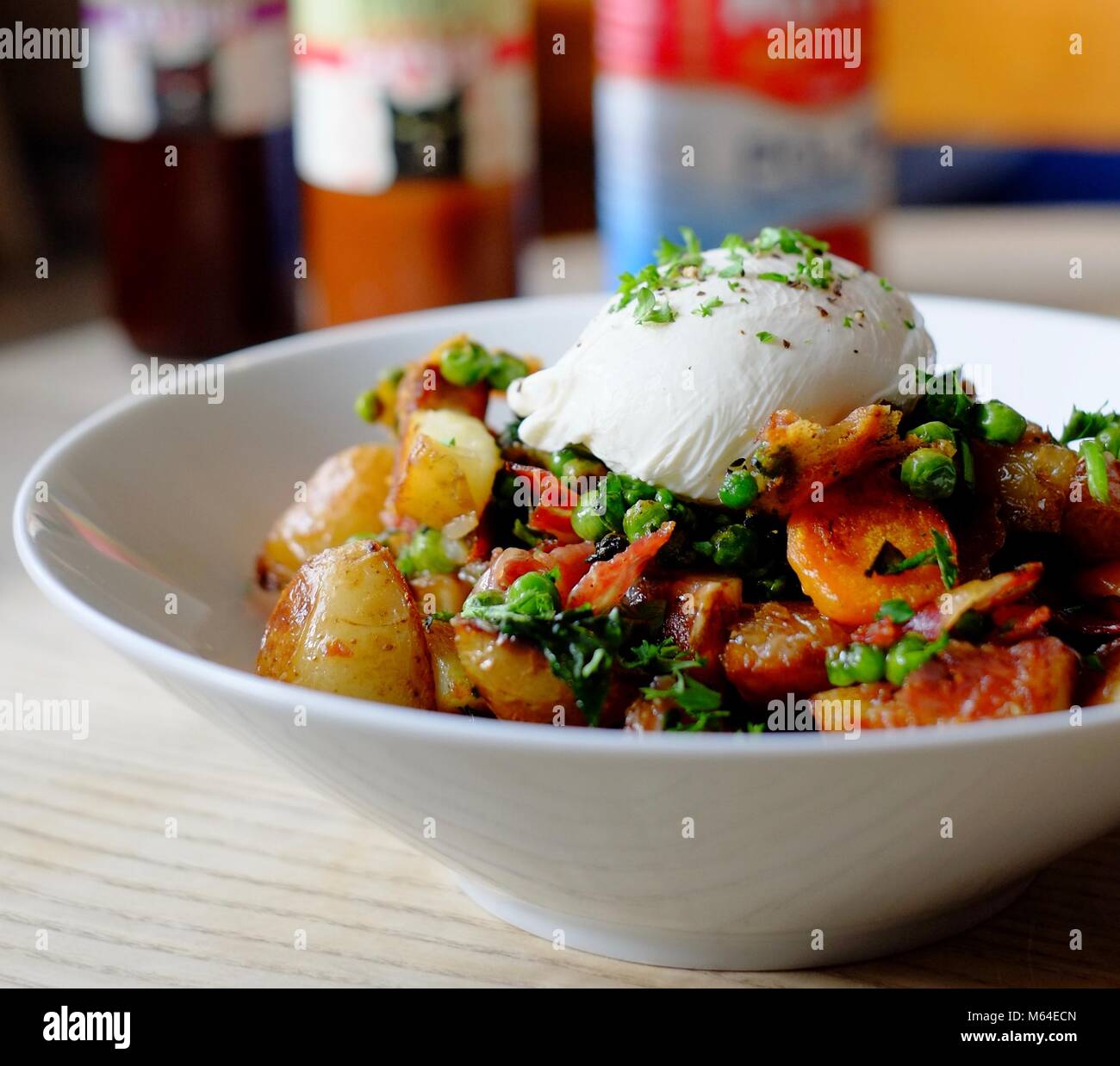 Bubble and squeak breakfast at Wrights Emporium, Llanarthne